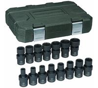 Gearwrench 84918 3/8-Inch Drive Universal Impact Socket Set Metric, 15-Piece