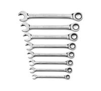 GearWrench 85599 8 Piece SAE Ratcheting Open End Wrench Set by Apex Tool Group