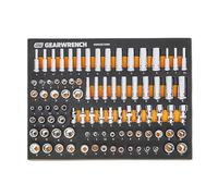 GEARWRENCH 89 Piece 1/4” Drive Master Metric Socket Set in Foam Storage Tray - GWMSSKT14MM