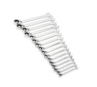 GearWrench 9602N 72 Tooth 12 Pt. Reversible Ratcheting Combination Wrench Set, 16 Pc.