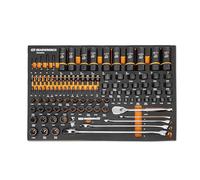 GearWrench 97 Piece 1/4”, 3/8”, 1/2” Drive Bolt Biter Mechanics Tool Set in Foam Storage Tray - GWMSBBS02