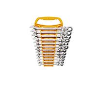 GearWrench 9901D 72 Tooth 12 Pt. Flex Head Ratcheting Combination Wrench Set, 12 Pc.