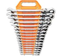 GearWrench 9902D Flex Head Ratcheting Combination Wrench Set, Metric, 16 Piece