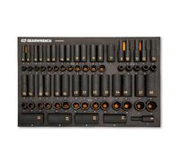 GEARWRENCH GWMSISKHMM 68-Piece 1/2" Drive 6 Point Metric Standard and Deep Hi-Viz Socket Set in Foam Tray
