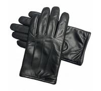 GEARX Kevlar Steel Lined Cut Resistant Leather Gloves Anti Slash Police Security Work Wear Uniform Dress SIA Search Safety Protection Gloves, L