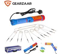 GEARZAAR 1100W Magnetic Induction Heater Kit 220V UK Plug with 8 Coils, Flameless Rusted Bolt & Nut Removal Tool