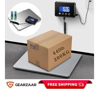 GEARZAAR Heavy Duty 200kg / 440lb Postal Parcel Scale with LCD Display, Digital Shipping Platform Scale