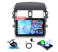 Gearzbtor 8 Core 5Ghz WiFi Car Radio Stereo for Toyota Corolla 2009-2013,9" IPS Touchscreen Corolla Radio Headunit Carplay Android Auto FM/AM/RDS 48-EQ DSP SWC Backup Camera Mic,2G+32G
