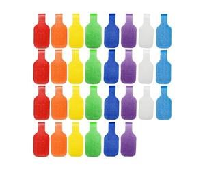 Geavonyg 1 Set Mixed Color Coded Wire Tie with Writing Labels Strong Nylon Straps for Cable Organization Industrial Wire Labels