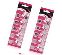 Geavonyg 10/20Pieces AG8 LR1120 Button Batteries Reliability Power Sources AG8 LR1120 Alkaline Button Cell For Low Power Devices Calculator Battery