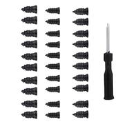 Geavonyg 30Pcs Repair Rubber Nails with Screwdriver for Fast Car Motorcycle Flat Tire Fix on the Go Vacuum Set All Vehicle