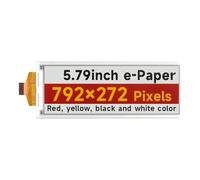 Geavonyg 5.79inch Enectronic Screen 792x272 Pixel LCD Panel 4 Color Advanced Communication Low Power Consumption Display Electronic Paper Screen