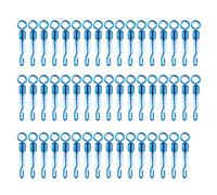 Geavonyg 50Pcs Lure Connector Clips Saltwater Fishing Barrels Swivels Quickly Change Line Connector Fishing