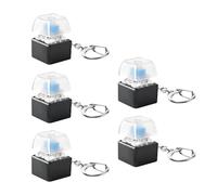 Geavonyg 5Pcs Switches Tester Mechanical Accessory Portable Stress Relief Toy Keychain Included Gift Pocket Stress Reliever