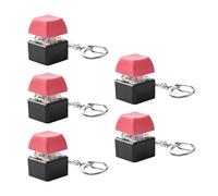 Geavonyg 5Pcs Switches Tester Mechanical Accessory Portable Stress Relief Toy Keychain Included Gift Pocket Stress Reliever
