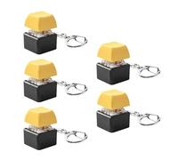 Geavonyg 5Pcs Switches Tester Mechanical Accessory Portable Stress Relief Toy Keychain Included Gift Pocket Stress Reliever