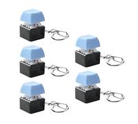 Geavonyg 5Pcs Switches Tester Mechanical Accessory Portable Stress Relief Toy Keychain Included Gift Pocket Stress Reliever
