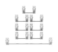 Geavonyg 8PCS Steel Plate Stabilizers 6.25U 2Ux7 For Mechanical Keyboards Metal Quiet Operating Enhances Sensitivity Low Noise Keyboards Stabilizer