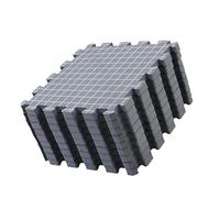 Geavonyg 9Pcs Knit Blocking Board 12x12Inch Foam Knitting Blocking Mat For Crochet Granny Square Making Stitching Alignment Knitting Project Board