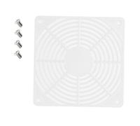 Geavonyg ABS 12Cm PCs Fan Protective Grille Cover for Airflows and Noise Reduction Comes with Screws ABS Fan Security Net
