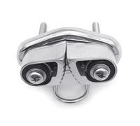 Geavonyg Boat Cleats Pilates Equipment Stainless Steel Cleat Hardware Leading Rings Fairlead Kayak Cleats Boat Rigging Accessory