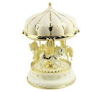 Geavonyg Carousels Music Box with Colorful Light Musical Horse Figurines Home Decorations Christmas Valentines Day Birthday Gift Carousels Music Box