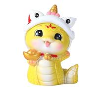 Geavonyg Chinese Twelve Zodiacs Snake Statue Resins Bobblehead Ornament Animals Sculpture Figurine Zodiacs Figurine