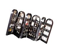 Geavonyg Clear Earring Display Rack Delicate Organizers for Elegant Showcase in Shops and Home Decors Modern Compact Holder Rack Organizers