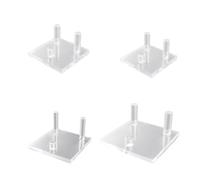 Geavonyg Collectible Acrylic Display Stand For Pottery And Small Book Showcases Fossils Corals Holder Crystal Storage Rack Collectible Display Holder