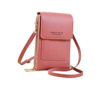 Geavonyg Crossbody Purse with Clear Display Pocket for Easy Phone, A
