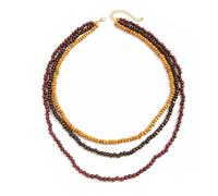 Geavonyg Customizable Oversized Wood Bead Chokers Necklace Featuring Handcrafted Accent for Unique Appeal in Western Fashion Markets Multi Layer Wood Bead Necklace