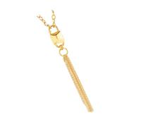 Geavonyg Delicate Tassels Detail Charm Necklace Adding Movement and Graces Adjustable Fit Feminine Elegances Clavicle Chain Minimalist Jewelry Casual Formal Fashion Women Necklace