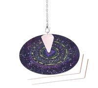 Geavonyg Divination Decoration Metal Dowsing Rods Set For Divining Mat For Witchcrafts Wiccan Supply