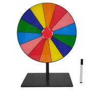 Geavonyg Erasable Reusable Fortunes Wheel Fortunes Party Turn Plate Draws Roulette Tabletop Prize Turntable Easy To Use Erasable Reusable