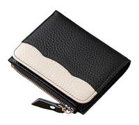 Geavonyg Eye Catching Women's Wallet Compact Card Holder PU Leather Change Pocket Compact Coin and Card Organization Portable Money Bag