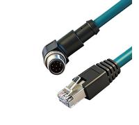 Geavonyg Fast Speed 8Pin to RJ45 Connector Cable for Industrial 8Pin Encoding to Shielding RJ45 Ethernet Industrial Ethernet