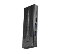Geavonyg Fast Speed NVMe Drive Enclosure Adapter Featuring Tiny Card Slots and 2 USB Port for Laptop Computer USB C Hard Drive Dock