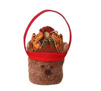 Geavonyg Festive Christmas Candy Bag Organiser Case Treat Pouch for Home Decorations and Gift Exchange Unique Parties Supplies CChristmas Party Decorations