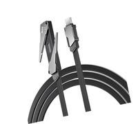 Geavonyg Flexible 1.2m USB C Charging Cable Wire with Foldable Stand and Reinforced Braiding for Enhances Durability Portable Charging Wire