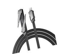 Geavonyg Flexible 1.2m USB C Charging Cable Wire with Foldable Stand and Reinforced Braiding for Enhances Durability Portable Charging Wire