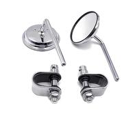 Geavonyg For 7/8" 22mm End End Rear Adjustable Motorcycles Scooters View Side Reflector 1 Pair Motorcycle Rearview Anti Shock Anti Scratch Fog Proof Convex Indoor Decorative Outdoor Car View