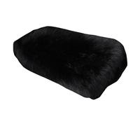 Geavonyg Furry Armrests Cover Car Sheepskin Wool Soft Auto Center Console Cover For SUV Truck Interior Mat Armrest Protector For Sofa Chair Truck Recliner Ethnic Print