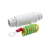 Geavonyg Gigabit Networks Arrester RJ45 Gigabit Networking Protector Outdoor Waterproof Stable Connectivity Outdoor Waterproof Protector