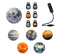 Geavonyg Interactive Universe Projector with Planet Display Via USB for Ceiling Mapping Room Modifiable Star Lamp
