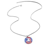 Geavonyg Liberalization Bells Inspired 250th Anniversary Necklace Trendy Alloy Pendant for History Lovers Independence Toll Pendant