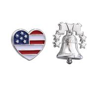 Geavonyg Liberalization Bells Inspired 250th Anniversary Necklace Trendy Alloy Pendant for History Lovers Independence Toll Pendant