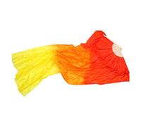 Geavonyg Lightweight Faux Silk Belly Dance Fan Veils Flexible Long Dancing For Performances &Trainings Must Have For Studios Fan