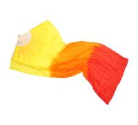 Geavonyg Lightweight Faux Silk Belly Dance Fan Veils Flexible Long Dancing For Performances &Trainings Must Have For Studios Fan