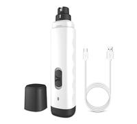 Geavonyg Low Noise Pet Nails Grinder Ergonomic Handle 2 Speed Mode Adjustment Nails Trimmer For Dog And Cats Grooming Accessory Low Noise Dog Nail Grooming Tool