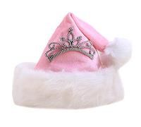 Geavonyg Merry Christmas Hat New Year Velvet Cap Crown Santa Hat For Kids Children Adult Holiday Party Gift Decoration Santa Hats Adult Xl Small Deluxe For Doll Plush Ornaments Bulk Tiny